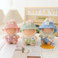 Clothes for Lu bubu 17cm Dolls Accessories(No Doll), Cute Outfit Set 3 Pieces Bib Pants Suitable for 17cm Doll Suit, Stylish Dress Up Overalls Doll