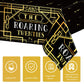 Roaring 1920s Party Plastic Tablecloths - Black & Gold Speakeasy Vintage Flapper Wedding Party Supplies (1 Pack Disposable Table Cover)