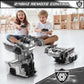 Ovaasy Transform RC Cars Robot, 2.4Ghz 1:18 Scale Remote Control Car Toys for Boys 4-7 8-12, One Button Deformation 360° Rotation Christmas Birthday