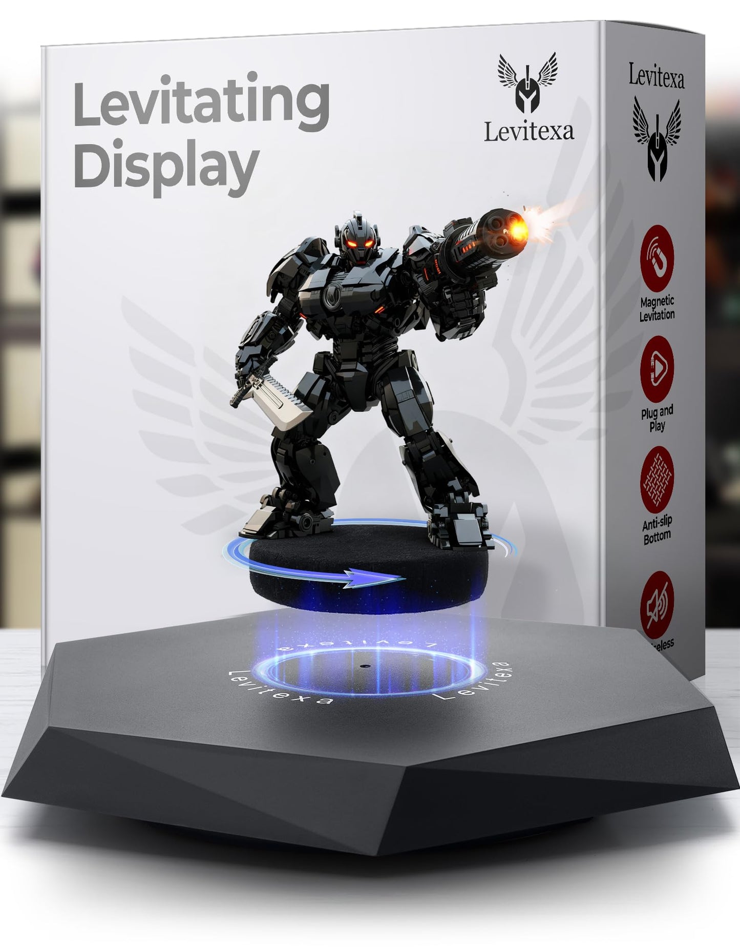 Levitexa Nimbus Levitating Display - Floating Display, Levitating Stand, Levitation Decor, Magnetic Stand, Magnetic Levitation for Figures and Toys