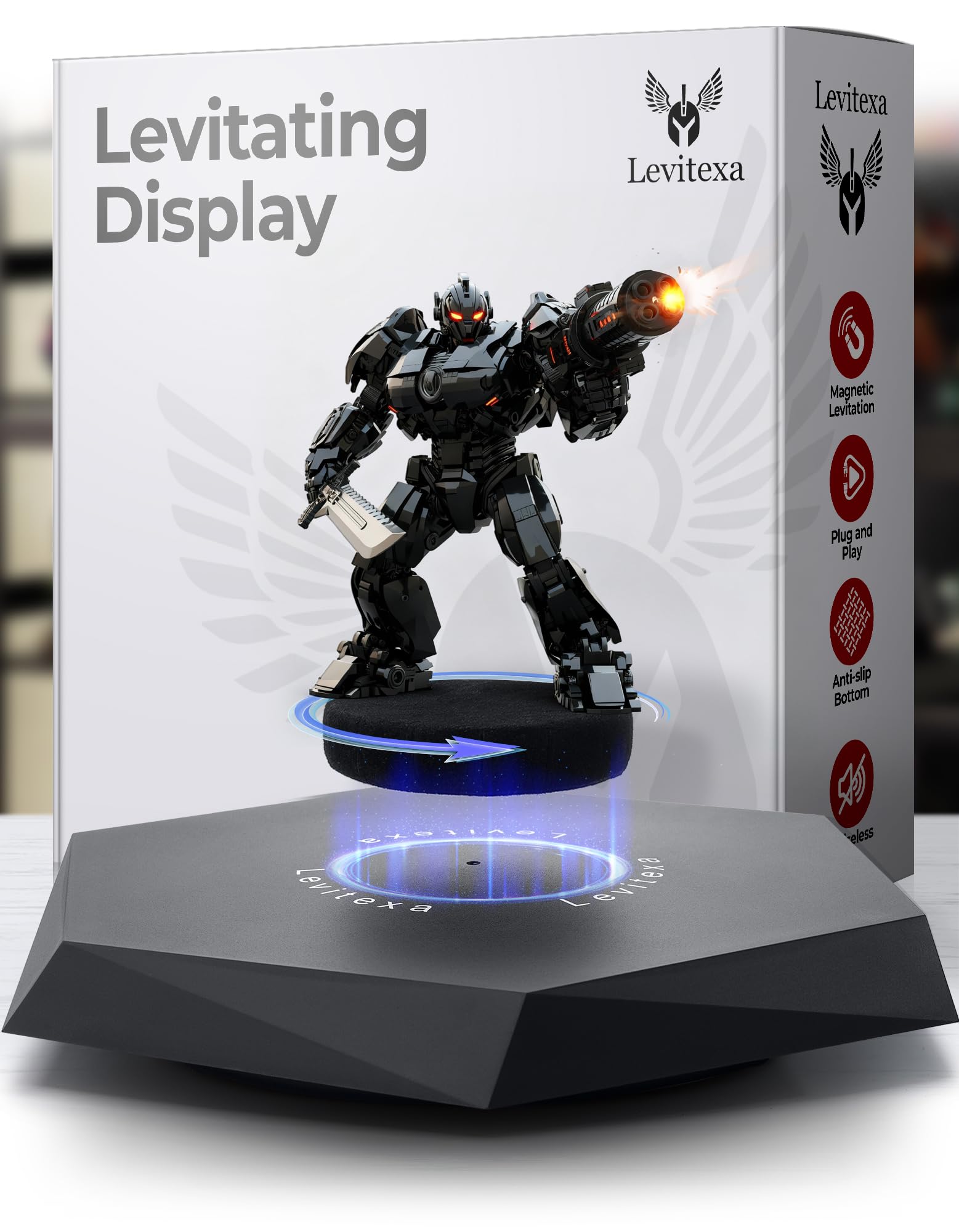 Levitexa Nimbus Levitating Display - Floating Display, Levitating Stand, Levitation Decor, Magnetic Stand, Magnetic Levitation for Figures and Toys