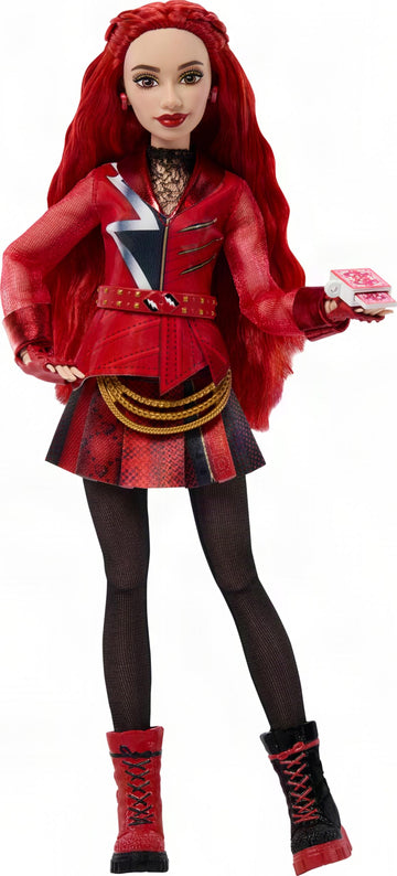 Mattel Disney Descendants: Wicked Wonderland, Red, Daughter of Queen of Hearts Fashion Doll, with Removable Outfit & Accessory, Inspired by the Movie