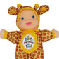 Baby's First Sing & Learn Bilingual Giraffe Blue Soft & Cuddly Singing Musical Doll, Teaches ABC's & Numbers