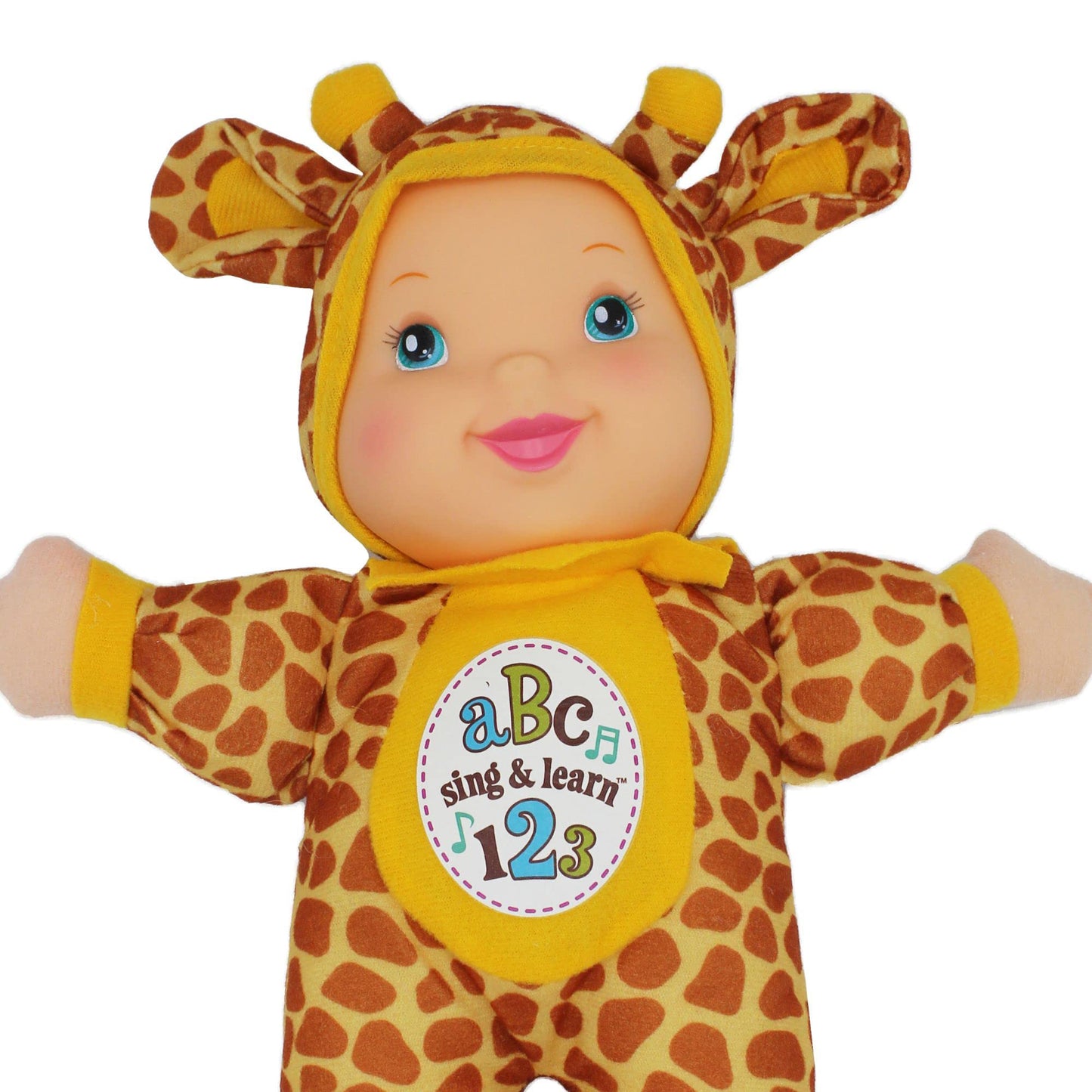 Baby's First Sing & Learn Giraffe Soft & Cuddly Singing Musical Doll, Teaches ABC's & Numbers