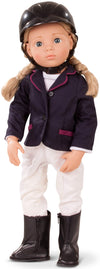 Gotz 1466022 Anna Horseback Riding 19.5" Happy Kidz Poseable Vinyl Multi-Jointed Doll with Long Blonde Hair to Wash & Style