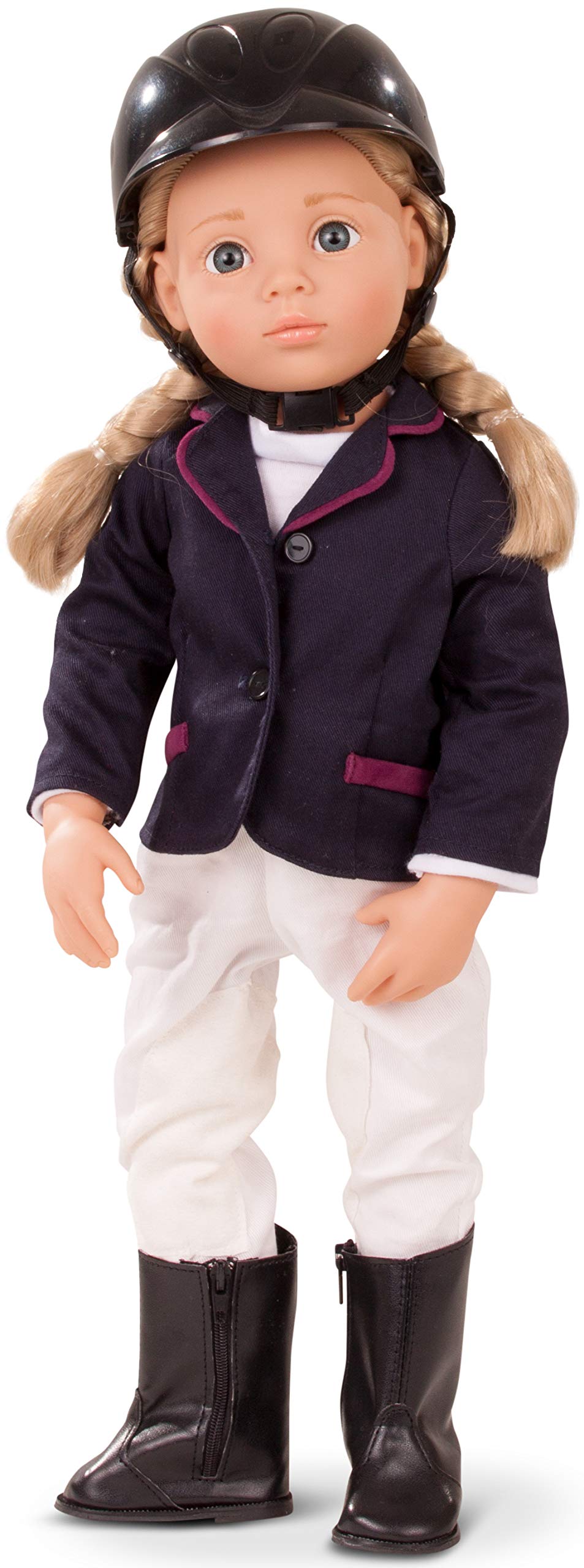 Gotz 1466022 Anna Horseback Riding 19.5" Happy Kidz Poseable Vinyl Multi-Jointed Doll with Long Blonde Hair to Wash & Style