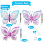 6 Pieces 39 Inches Butterfly Balloons - Large Gradient Butterflies Foil Mylar Balloons for Birthdays, Garden, Spring Decorations, Butterfly-Themed