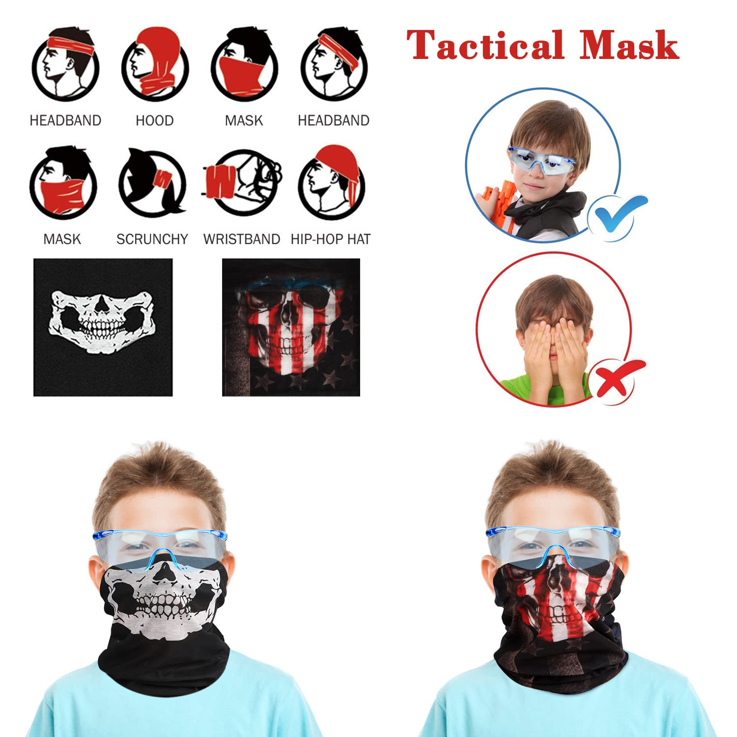 Taiker Compatible with Nerf Vest Kit, 2 Pack Tactical Vest