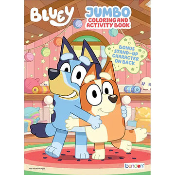 Bluey Jumbo Coloring and Activity Book Set - Cartoon Coloring Pages, Activity Sheets, Game, Puzzles, More | Bluey Coloring Book for Boys, Girls, Kids