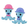 Nuby Silly Silicone Octopus Teethe with Soothing Massaging Bristles for Sore Gums, Pink/Purple