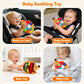 Vibrant Sensory Hedgehog Plush Stuffed Animal Baby Toy Tummy Time Learning Toy Soft Squeaking & Crinkling Toys for Busy Hands Babies 0-36 Months, Baby