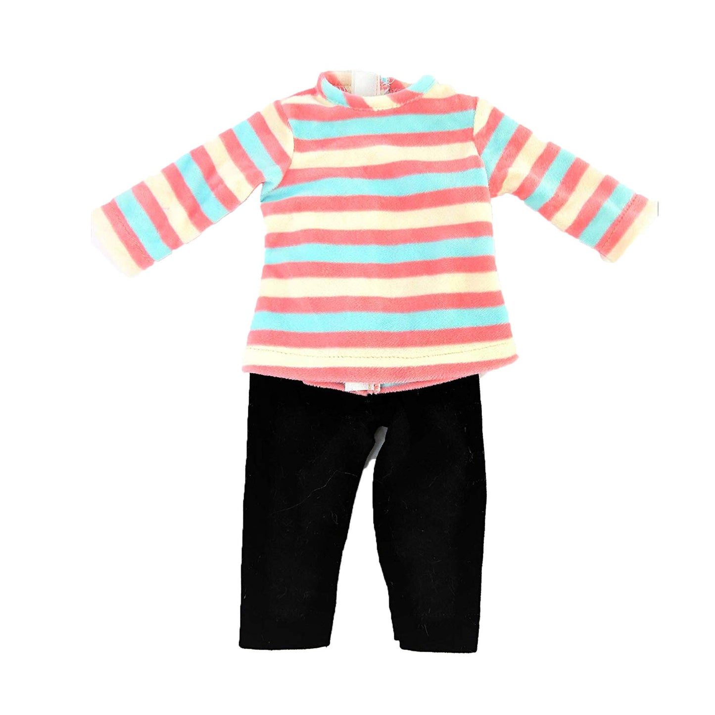 American Fashion World Coral Bear Vest Pants Set for 18-Inch Dolls | 3 Piece | Premium Quality & Trendy Design