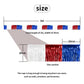 4th of July Decorations 4 Pack Tinsel Foil Fringe Garland Curtains Streamers Hanging Red White Blue Fringe Backdrop Banner for Parade Floats