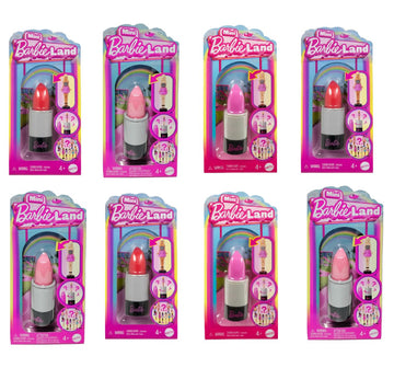 Barbie Mini BarbieLand Fashionistas Dolls, 1.5-inch Dolls in Lipstick Tube, Surprise Reveal (Colors & Styles May Vary) - Pack of 6