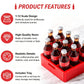 Dollhouse Miniature 12 Piece Soft Drink with Tray,1:12 Dollhouse Kitchen Accessories Miniature RC Car Coke Bottles with Tray - Resin Soft Drink Set