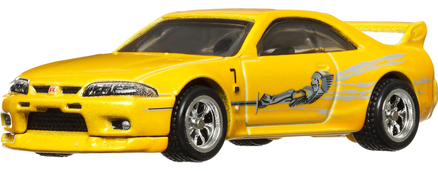 Hot Wheels Toy Cars, Premium Fast and Furious Premium Bundle, Set of 5 Die-Cast 1:64 Scale Toy Cars in Collectible Box from The Fast Franchise