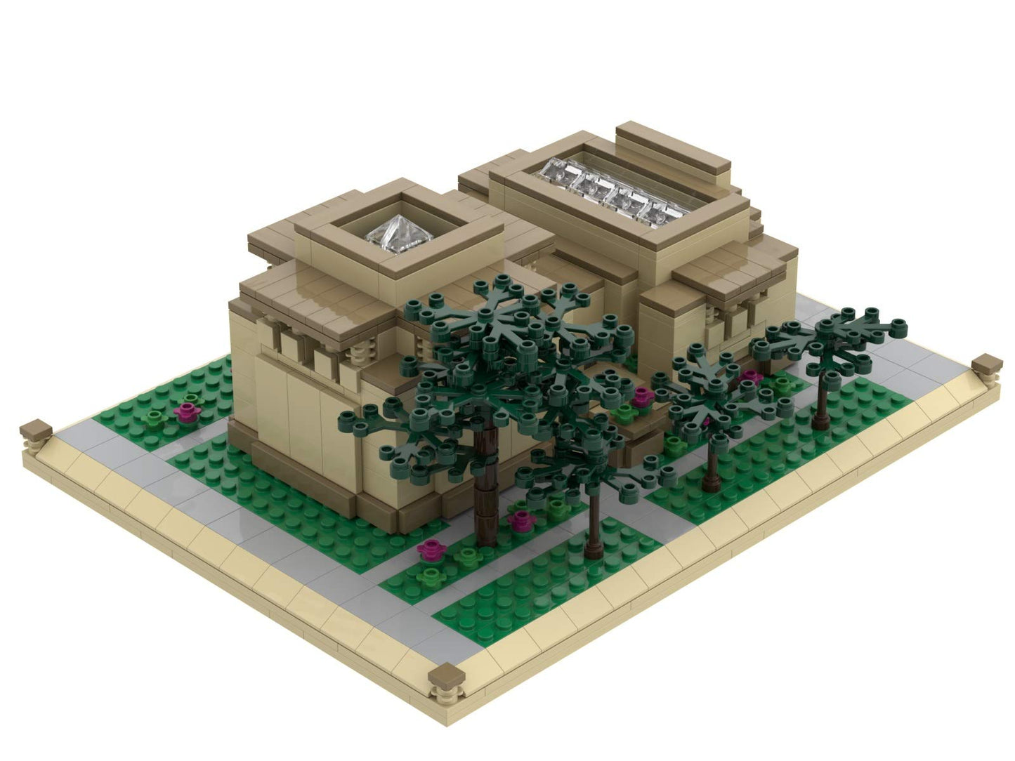 Atom Brick Unity Temple Building Set - Frank Lloyd Wright Model Kit