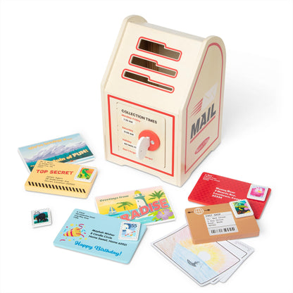 Melissa & Doug Stamp & Sort Wooden Mailbox Pretend Play Post Office Toy