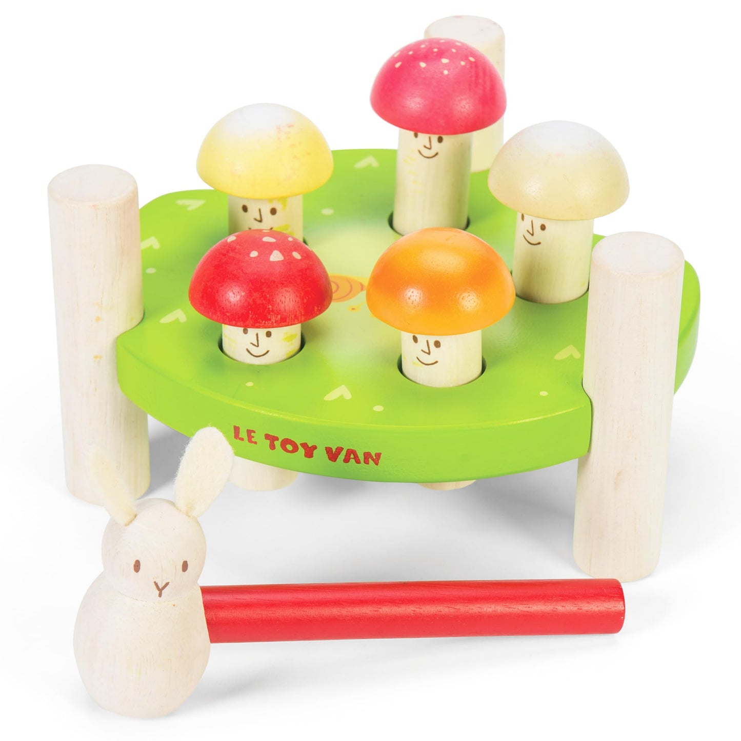 Le Toy Van - Petilou Wooden Educational Mr Mushroom Hammer Game Play Set | Suitable for Toddlers - Boys Or Girls 18 Months +