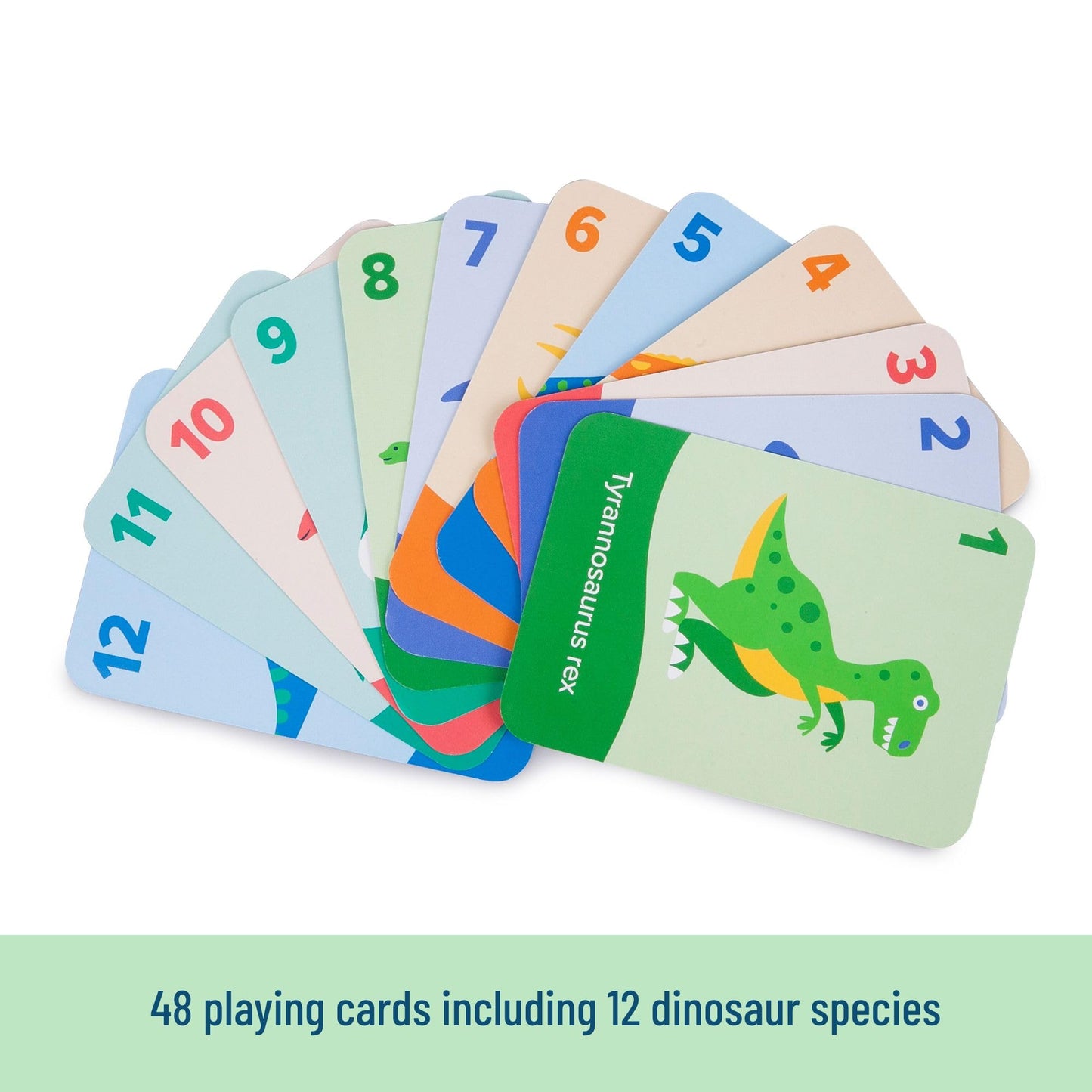 Wildkin Go Fish! Dino Edition - 48 Educational & Fun Game Cards for Kids