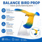 Balance Bird Prop, Clear Triangle Stand Classic Gravity Balancing Eagle, Stable Anti-Fall Clear Gravity Principle Demo for Science Teaching