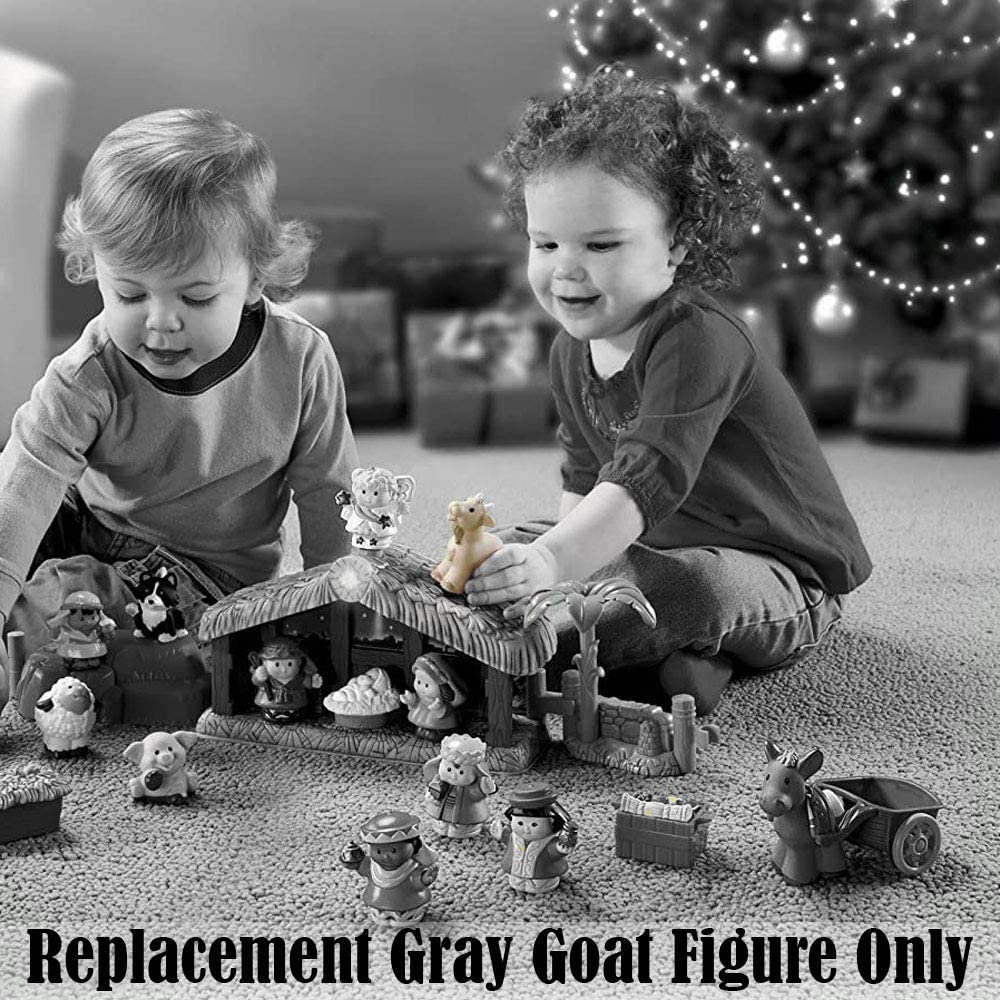 Fisher-Price Replacement Part Little People Manger Scene Christmas Story Playset N4630 - Replacement Gray Goat Figure