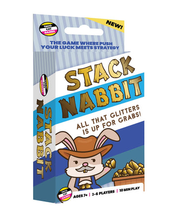 Stack Nabbit Push Your Luck Card Game by Taco Cat Games | Light Strategy Game with Easy-to-Learn Rules | Quick 10-Minute Games for Kids and Adults |
