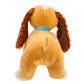 Disney Store Official Lady Medium Soft Toy for Kids, Cuddly Plushy with Fuzzy Texture, Embroidered Details, Collar and Dog tag - Disney Lady