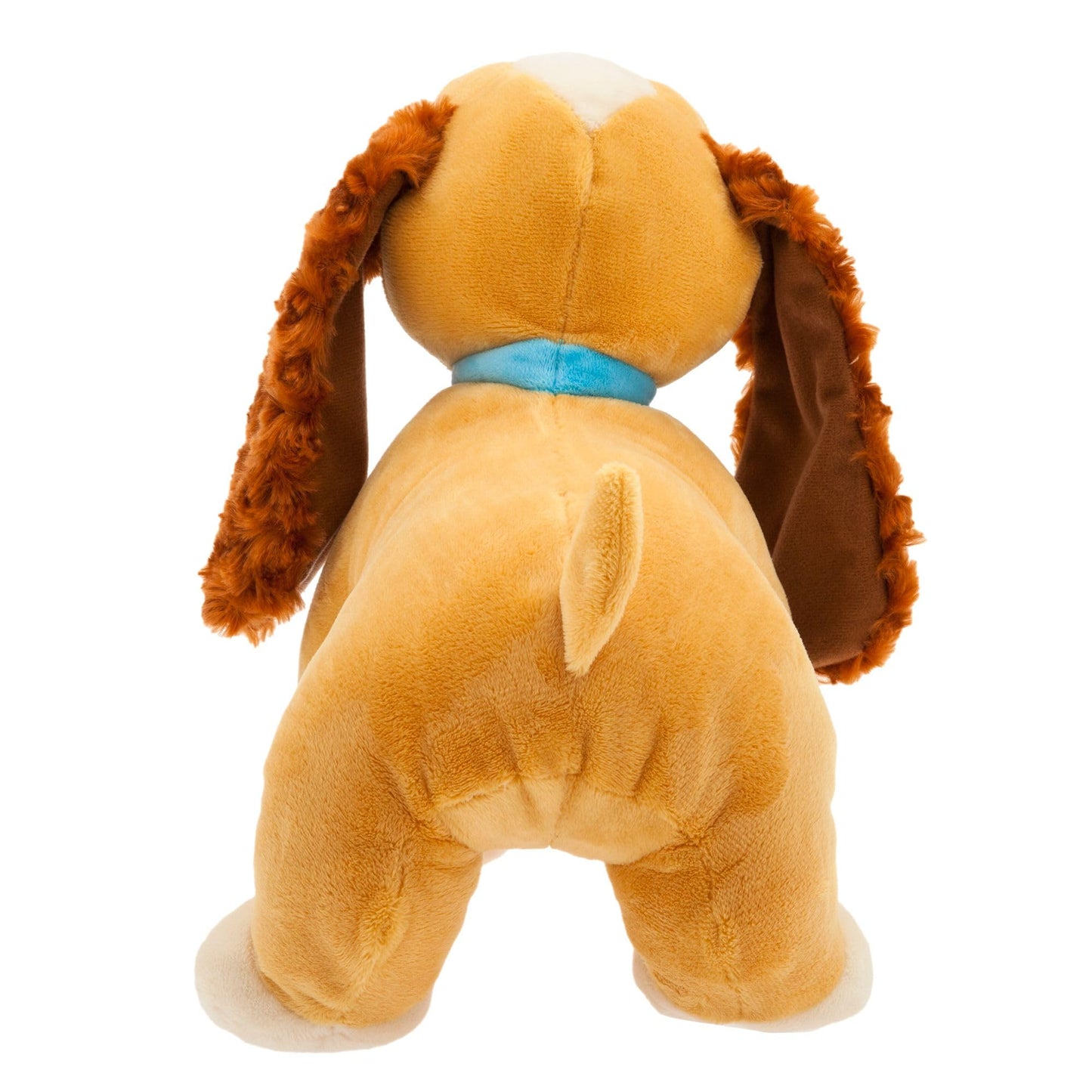 Disney Store Official Lady Medium Soft Toy for Kids, Cuddly Plushy with Fuzzy Texture, Embroidered Details, Collar and Dog tag - Disney Lady