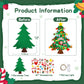 Max Fun DIY Felt Christmas Tree Set 3.2Ft with 41 Ornaments for Kids Toddlers Home Wall Hanging Felt Christmas Craft Kits Xmas Decoration Party