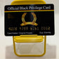 Aromabug Black Privilege Official Card 8 Pack, Raised Numbers on Front. Serial Number on Back Side. Collector Item.