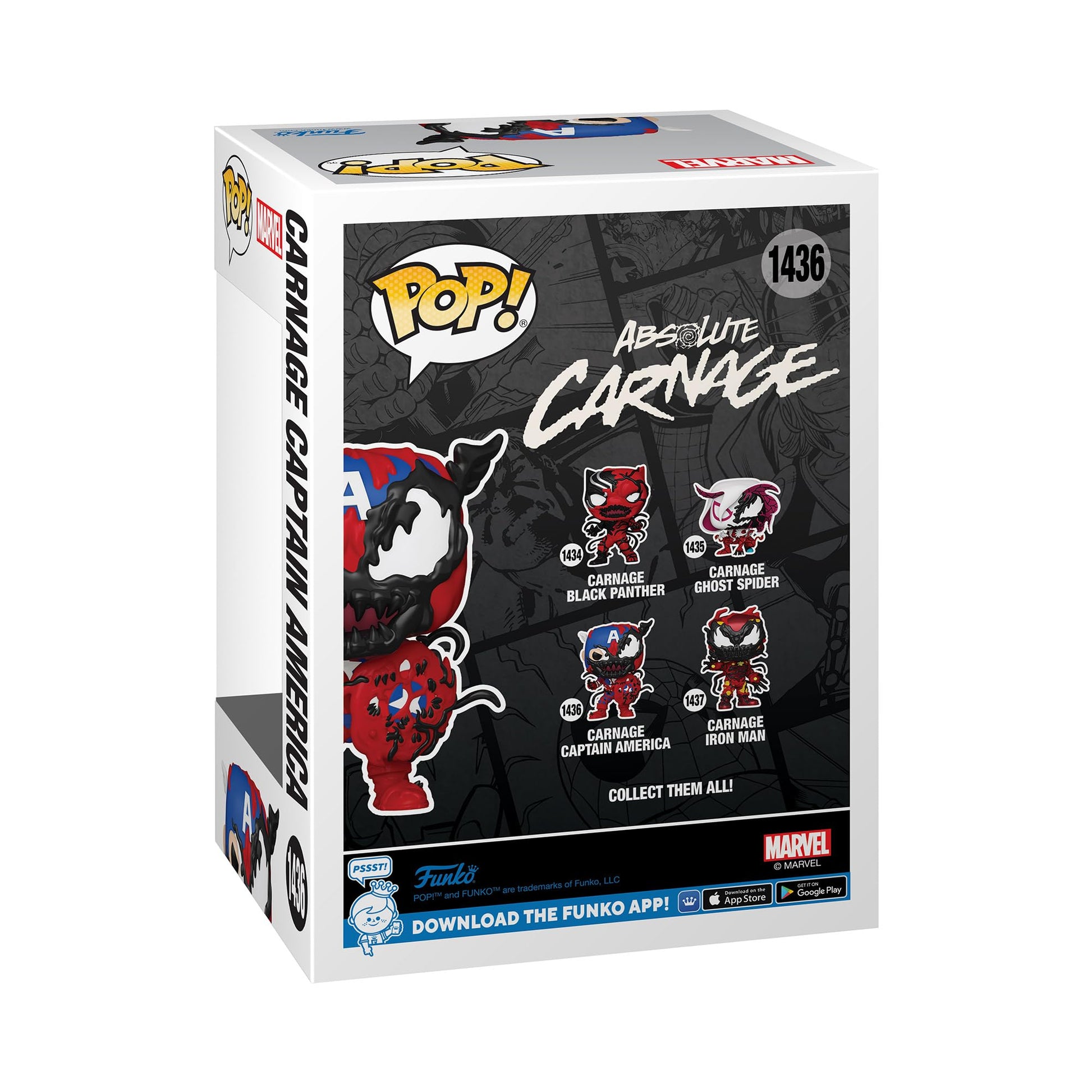 Funko POP Marvel: Carnageized - Captain America - Marvel Comics - Collectable Vinyl Figure - Gift Idea - Official Merchandise - for Kids & Adults