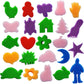 Himeeu 53 Pcs Paint Sponge Brush Sets, Kids Art Tool Kits, DIY Crafts Drawing Tools,Round Sponges,Color Randomly