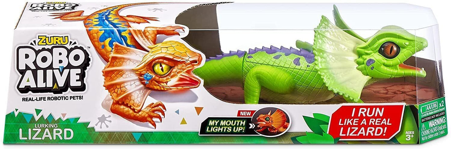 Robo Alive Frilled Neck Lizard Robotic Pet Figure [Green]