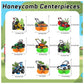 9 Pcs Lawn Mower Honeycomb Centerpieces Lawn Mower Table Decorations Lawnmower Party Decorations for Lawn Mower Birthday Party Supplies