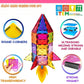 Landtaix 100pcs Magnetic Tiles Magnetic Building Blocks for Toddlers 3 4 5 6 7 Year Old Boys Girls Educational Magnet Blocks Christmas Birthday Gift