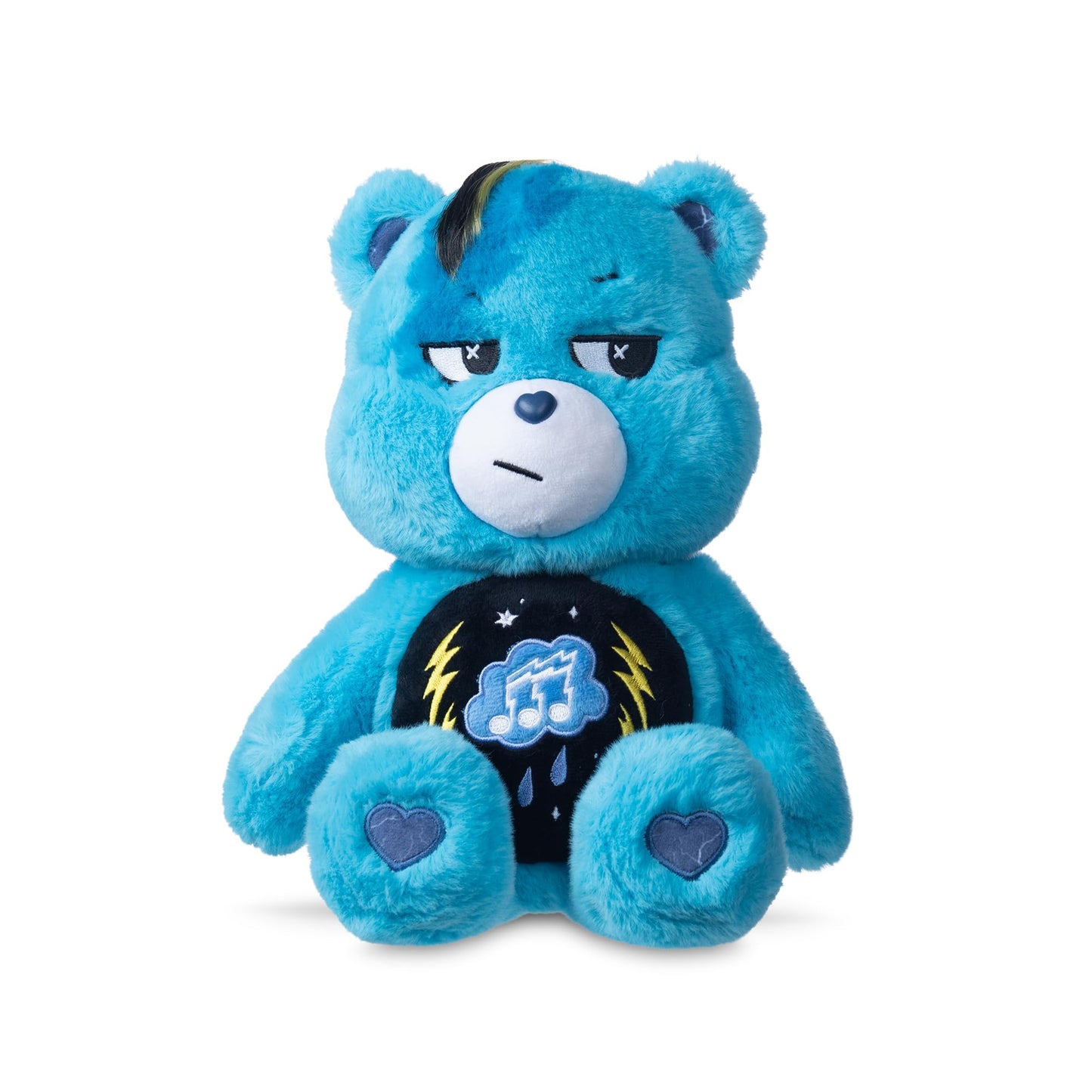 Care Bears - 14" Rock Theme - Medium Size Plush - Grumpy Bear - Amazon Exclusive