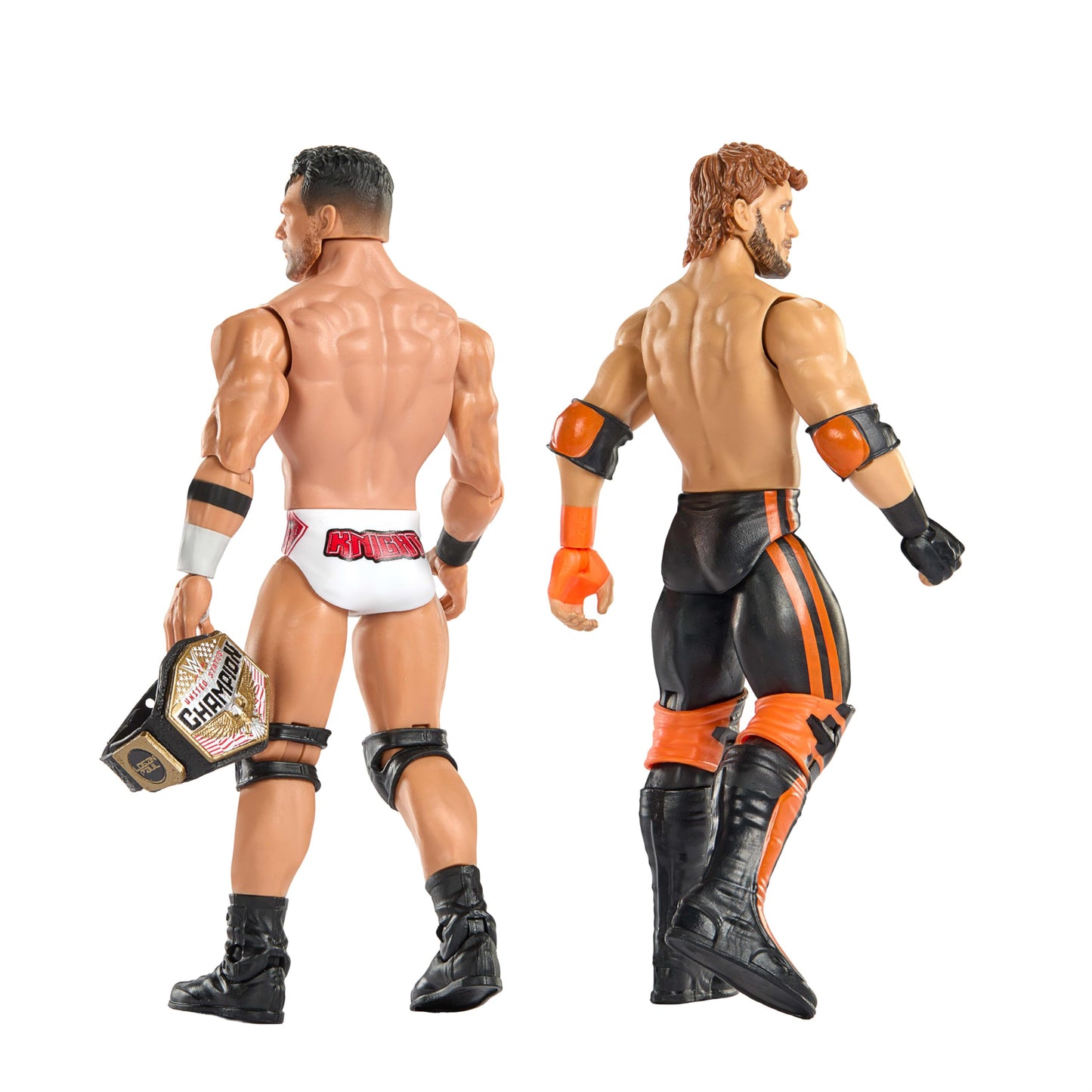 Mattel WWE Main Event Showdown Action Figures 2-Pack with Accessory, Series #24 LA Knight vs Logan Paul Collectible Set, 6-inch