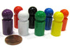 Set of 8 Ball Pawns 30mm Peg Pieces for Board Game Play - Assorted Colors by Koplow Games