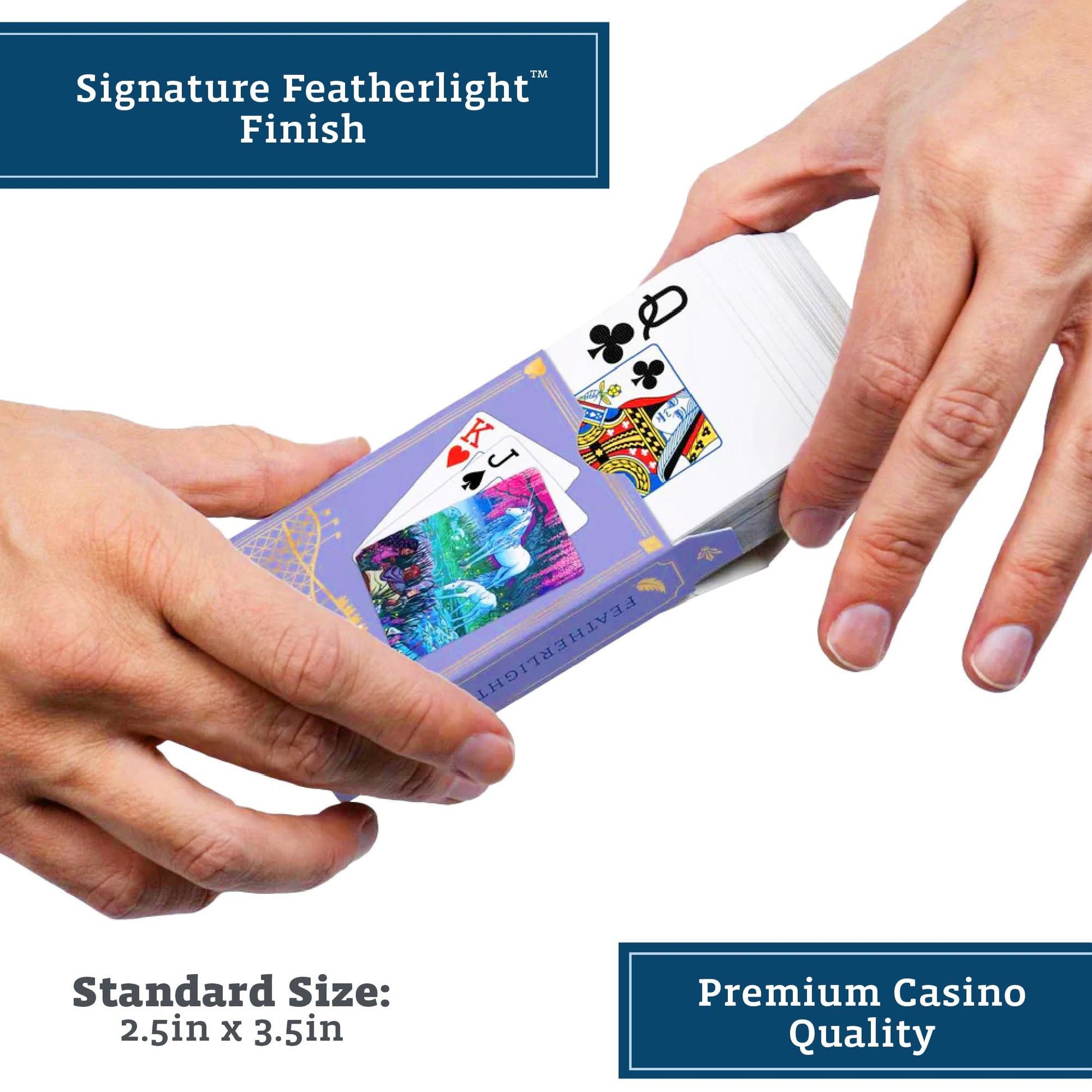 Boardwalk Puzzles Finding Unicorns, Featherlight Unique Playing Cards, Fun Themed Deck for Home and Travel