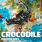 LQPFBSM Mechanical Alligator Building Set 541 Pieces Steampunk Crocodile Model Kit with Golden Nameplate Articulated Swamp Beast Construction Toy
