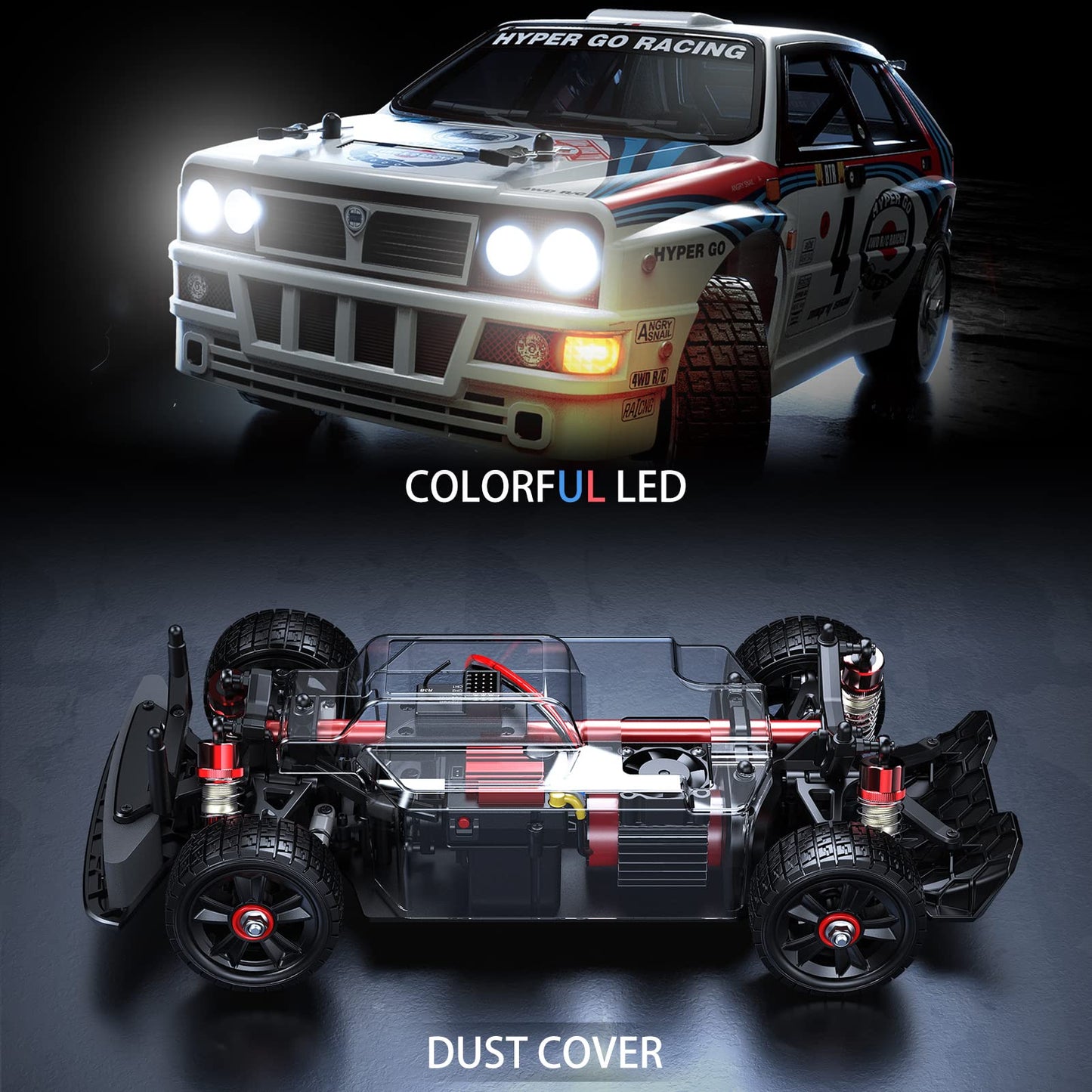 TesPower Mjx Hyper go Brushless Rc Cars 14302, 4wd Rc Car All-Road RC Drift Car,1/14 High Speed Electric Rc Cars Drift for Adults