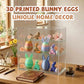3D Printed Easter Eggs with Bunny Inside,Easter Surprise Rabbit Eggs,3D Printed Animals, Easter Basket Stuffers,Fidget Toys Gifts (4PCS)
