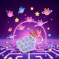 Jowxsx Purple Mini Game Keychain, LED Electronic Mini Hamster Memory Game Keychain with Bells, “Guess-Where I Am Fidget for Kids Adult Handheld Games