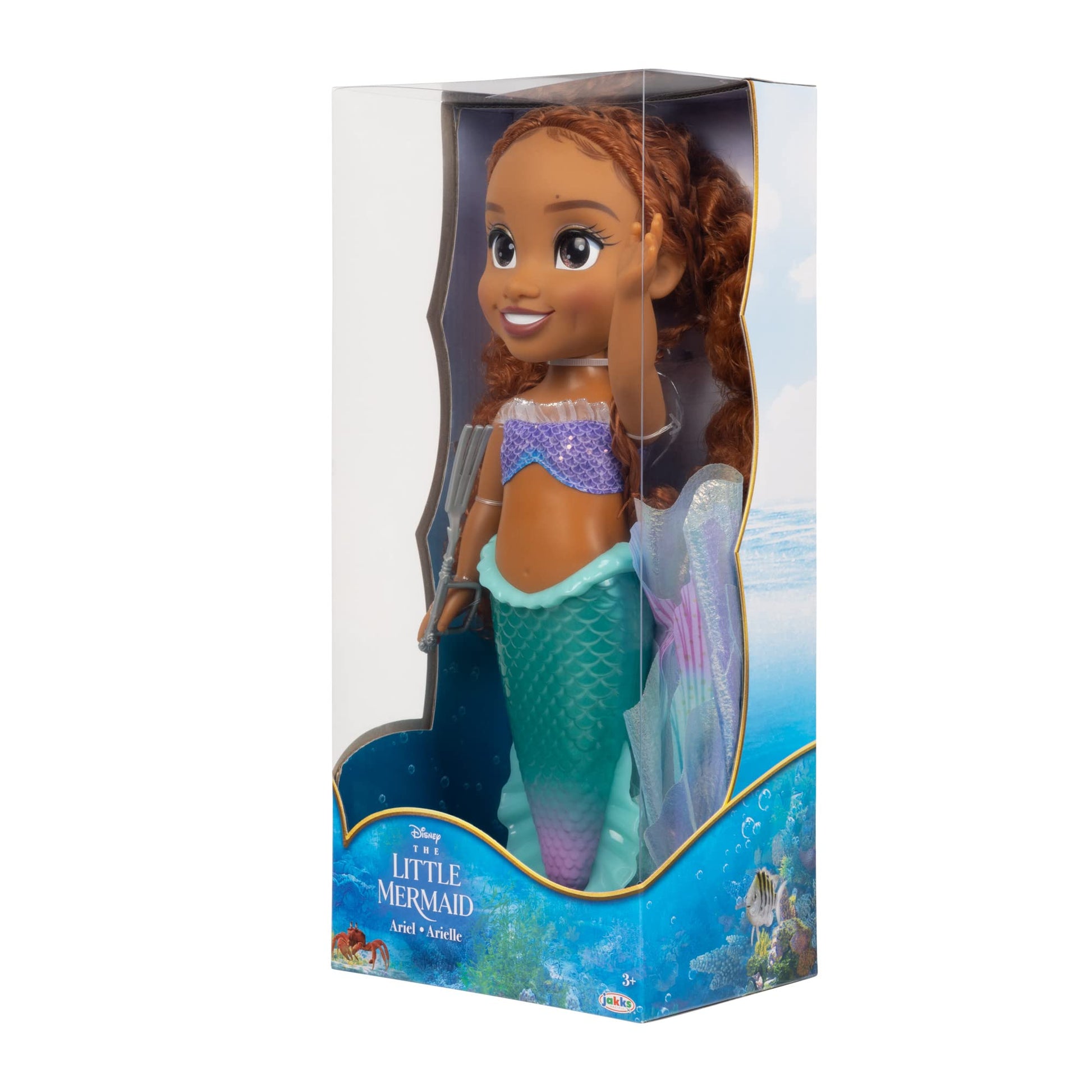 The Little Mermaid Disney Little Mermaid Movie - Stunning 15" Ariel Doll with Pearlised Iridescent Tail and Sparkling Fabric Fins