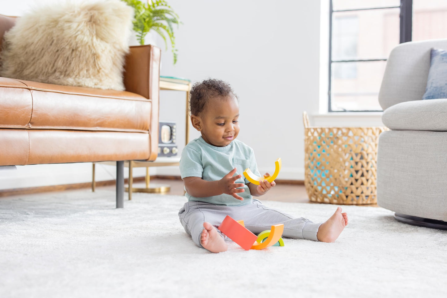 Lovevery, Rainbow Stacker, Montessori Baby, Perfect for Your Baby Starting at 20 Months+