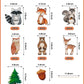 yuuzue 24pcs Woodland Animals Cake Topper, Baby Shower Decorations, Double-Sided Printed Forest Friends Centerpiece Sticks for Wild One Camping Party