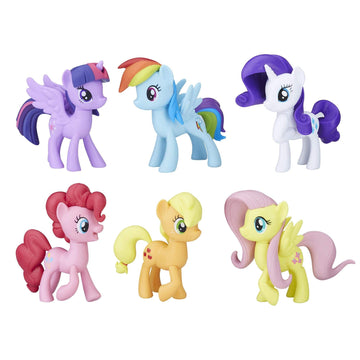 My Little Pony Friendship is Magic Toy Meet The Mane 6 Collection Set - 6 Pony Figures Including Twilight Sparkle, Kids Ages 3 and Up (Amazon