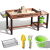 WOODENFUN Wooden Sand Table for Kids Ages 3-8, Summer Outdoor Toys