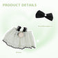 Evowatt 2-Piece Doll Outfit Set for Labubu Dolls - Hair Clip and Dress Set, Adorable Clothing Accessories for 17cm Dolls (Doll Not Included)_Green